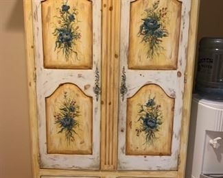 1. Habersham Hand Painted Armoire (44" x 19" x 73")