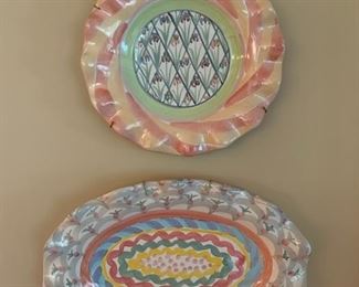 13. MacKenzie Childs Decorative Plate (9")
14. MacKenzie Childs Decorative Platter (12")