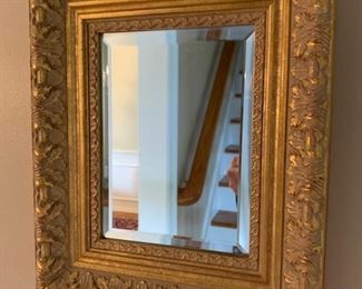 18. Beveled Mirror w/ Gilt Frame (10" x 12")
