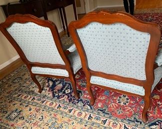 25. Pair of French Provincial Side Chairs (25" x 20" x 38")