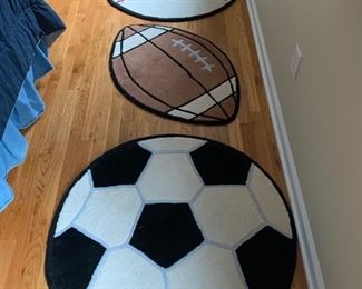 43. Set of 3 Sports Rugs 