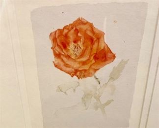 81. Set of 3 Signed Lithographs of Roses (18" x 20")
