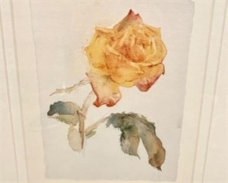 81. Set of 3 Signed Lithographs of Roses (18" x 20")