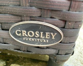 89. Crosley All Weather Wicker Cushion Storage Bin