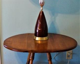 Mid-Century Lamp with End Table