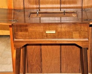 Mid Century Sewing Machine Cabinet