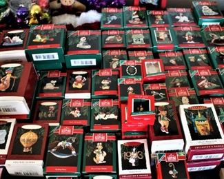 Lots of collectible Hallmark Ornaments