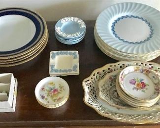 Christian Dior bowls, Minton plates and Schumann miscellaneous