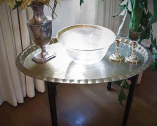 Brass Tray Table