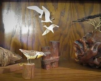 Handcarved Wooden Pieces
