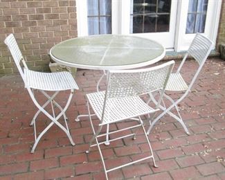 Iron Outdoor Table & Chairs #1