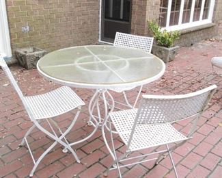 Iron Outdoor Table & Chairs #2