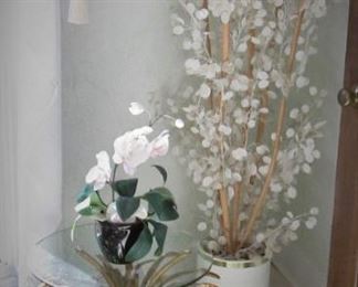 Money Tree...Glass Top Table...
