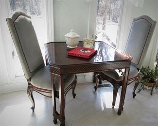 Game Table....Pair Chairs