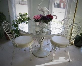Iron Table & Chairs