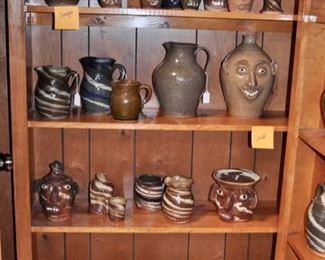 Bottom two shelves are Burlon's. Top two shelves are his son's, Don and his grandson's, Dwayne.
