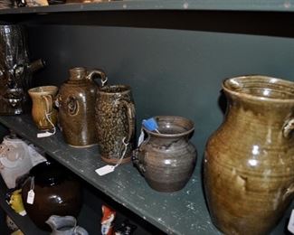 Meaders Pottery (GA)--Clete, David and Anita represented in the sale.