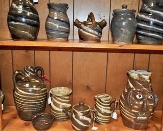 There are pieces with lids, two color swirls . . .