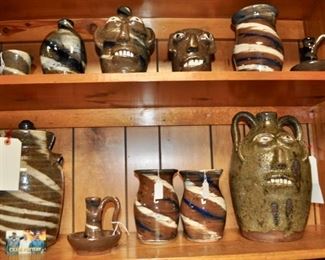 Simply a wide variety of Burlon's pottery,