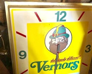 Huge Vernon’s advertising clock