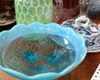 Nice group of late 19th century art glass