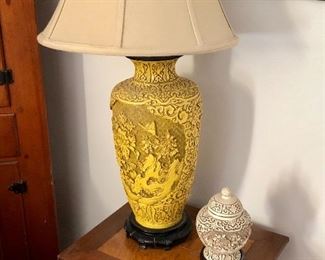 Cinnabar lamp