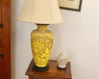 Cinnabar lamp