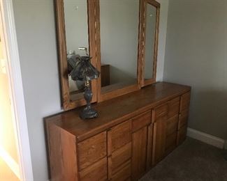 vintage dresser and mirror