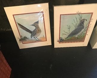 pair of southwest bird prints
