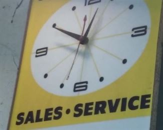 Caterpillar Sales-Service Advertising Wall Clock