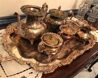 Community Silver Plated Tea Service (one top missing) $ 74.00