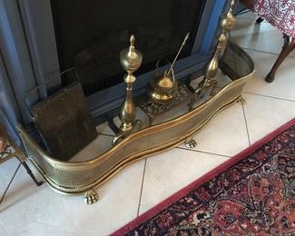 Fireplace Set (Andirons, Tools and Screen) $ 76.00