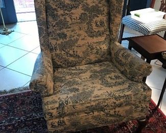 Upholstered Wingback Chair $ 68.00