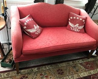 Red Upholstered Loveseat $ 134.00