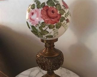 Another gorgeous Parlor Lamp and Marble top table 