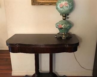 Lots of antique accent tables 