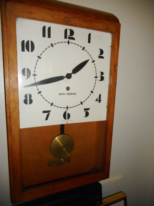 Art Deco Seth Thomas Wall Clock..works!