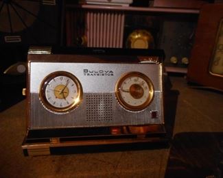 Vintage Bulova Transistor with original Box, Tags