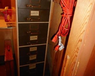 Vintage Industrial Cabinets for Supplies of Watch Parts Etc