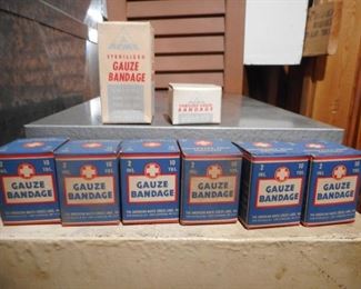 Vintage First Aid Bandages per box