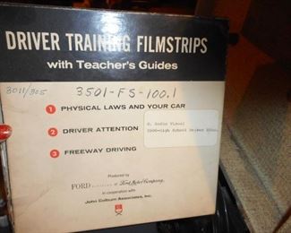 Driver Training Film Strips..Used for High School Drivers ED