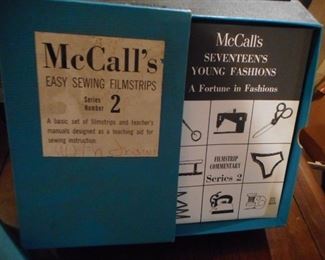 If you remember these Film Strips on how to Sew..like I do..GEEZ!!! SO back in the day..to do Home Economics There where film strips showing  HOW TO's!! I must of cut alot of class..I failed the class!! BORING..but  this is how it was done back in the day!!