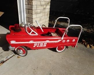 Vintage Pedal Fire  Truck