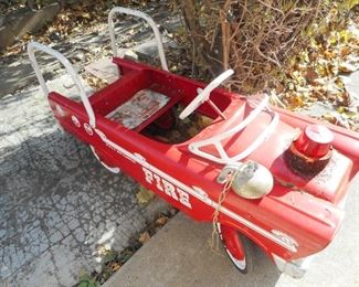 Vintage Pedal Fire Truck