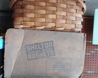 Vintage Shelton Basket with Box