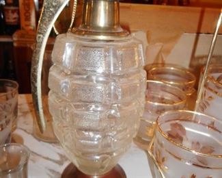 Mid Century FUN Hand Grenade Pitcher.. Have a Blast..