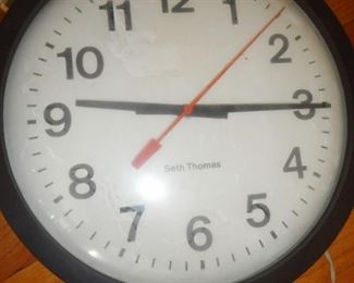Industrial Wall Clock Seth Thomas
