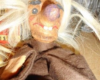 This is creepy...but its a German Hand Puppet, ERI label