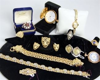 Fine Jewelry and Gold Pocket Watches