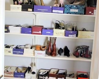 HUGE Selection of Designer Shoes & Boots Sizes 6.5-8.5 Escada Exotics, Gucci, Ferragamo, Chanel, Saks, Stuart Weitzman, St. John, Bruno Magli, Neiman Marcus, Liz Claiborn & More! Many in Like New Condition and Most with Original Boxes.